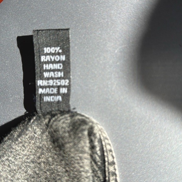 Sacred Threads Boho charcoal grey Tunic with embroidered detail design - Picture 7 of 7